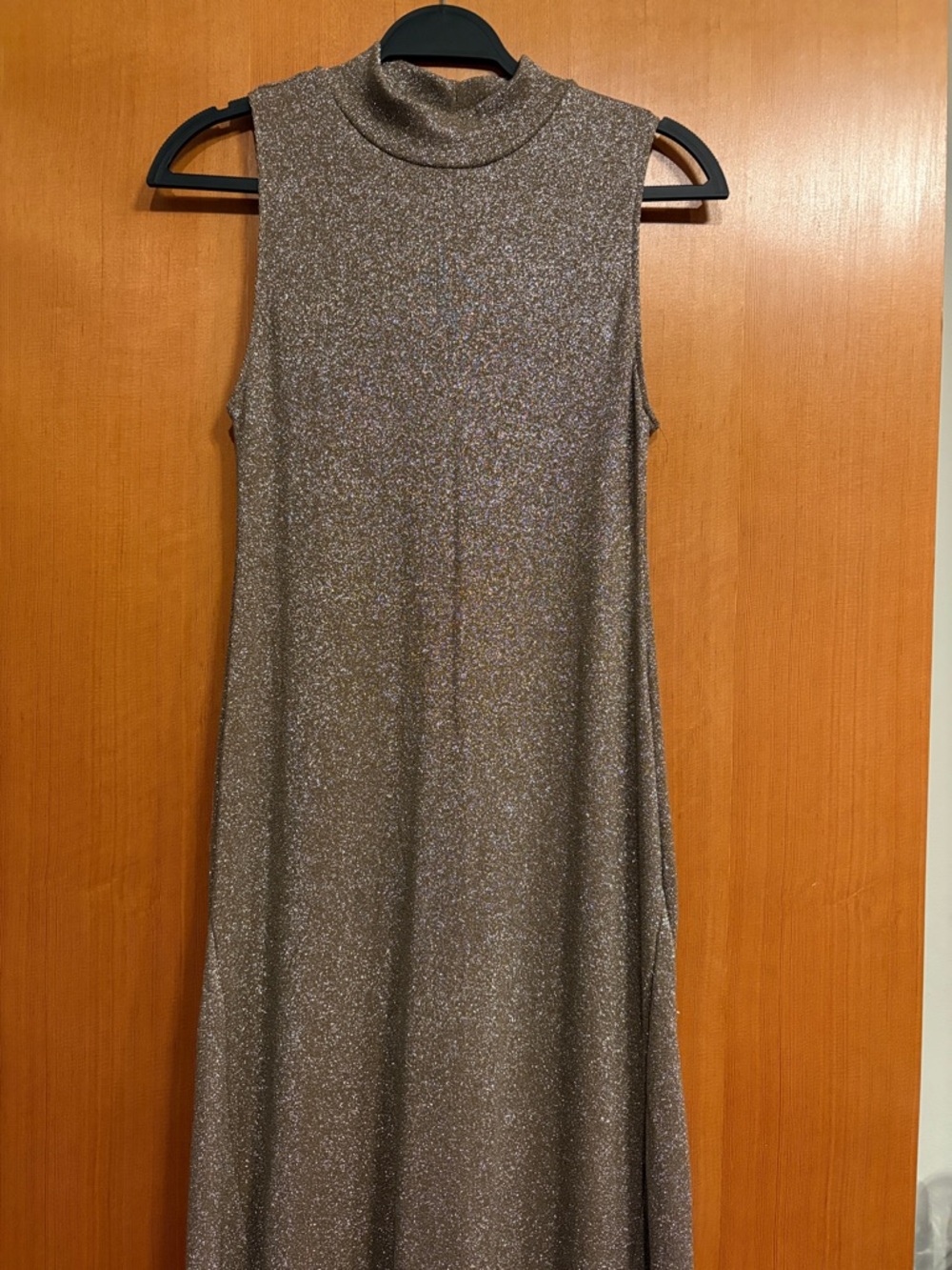 ZARA Metallic Thread Sleeveless Maxi Dress - Picture 5 of 8